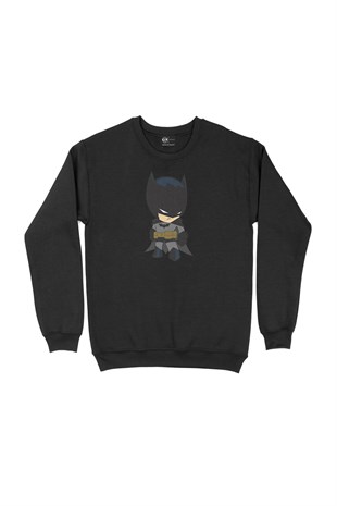Mini Batman Siyah Sweatshirt
