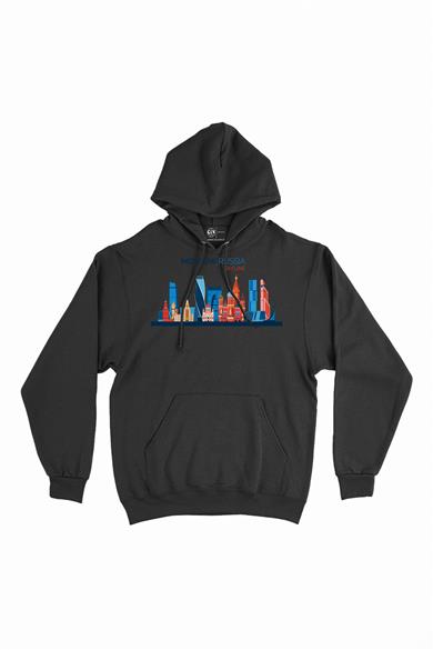 Moskova Rusya renkli Kapşonlu Sweatshirt Hoodie