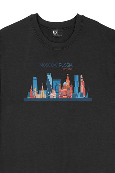 Moskova Rusya renkli Sweatshirt