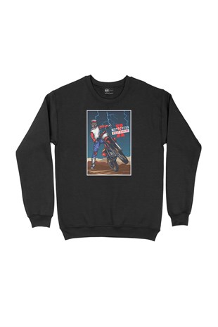 Motocross Night Enduro Siyah Sweatshirt