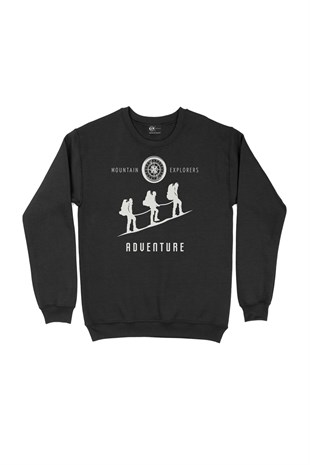 Mountain Explorers Siyah Sweatshirt