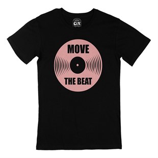 Move The Beat Siyah Tişört