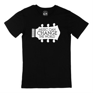 Music Can Change The World Siyah Tişört
