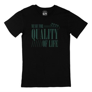 Music For Quality OF Life Siyah Tişört