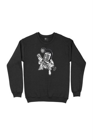 Musician Siyah Sweatshirt