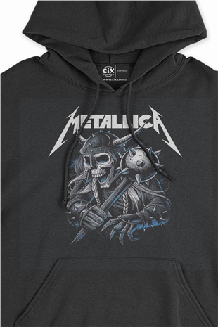 Metallica Skull Siyah Sweatshirt Hoodie