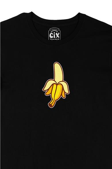Muz Minimal Siyah Tişört