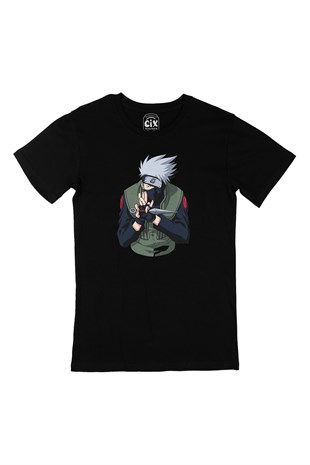 Naruto Kakashi Hatake Siyah Tişört