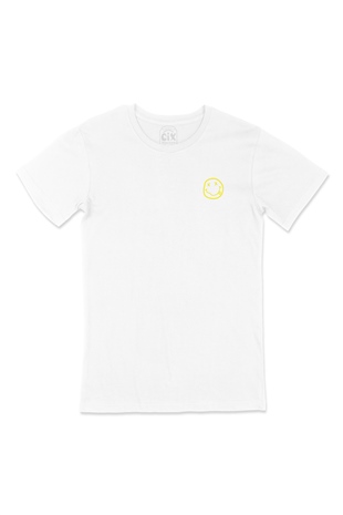 Nirvana Logolu Cep Logo Tasarımlı Beyaz Tişört