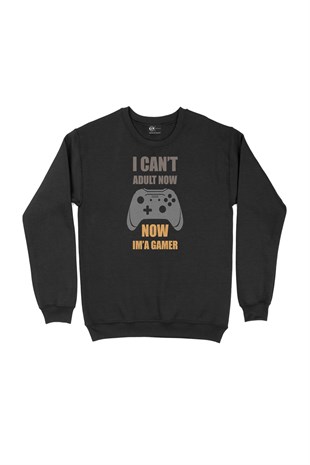 Now I Am A Gamer Siyah Sweatshirt