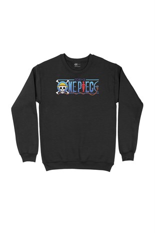 One Piece Siyah Sweatshirt