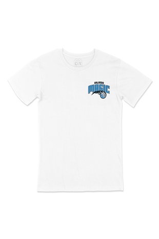 Orlando Magic Cep Logo Tasarımlı Beyaz Tişört