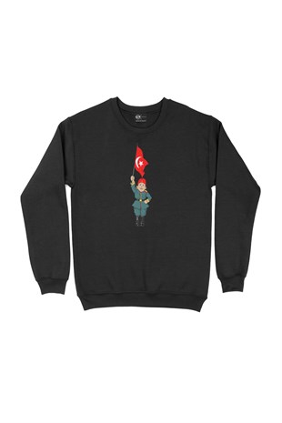 Osmanlı Çocuğu Siyah Sweatshirt