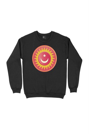 Osmanlı Yıldızı Siyah Sweatshirt