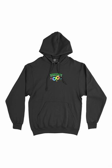 Otizm Autism Sonsuzluk Minimal Kapşonlu Sweatshirt Hoodie