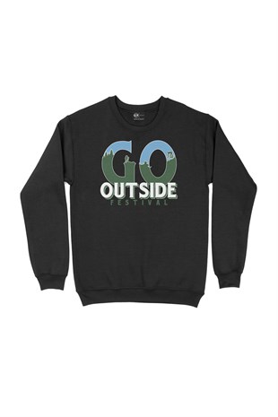 Outside Festival Siyah Sweatshirt