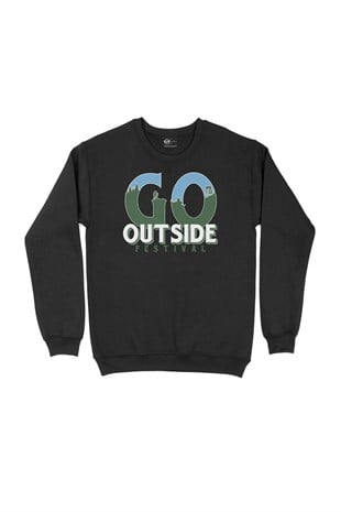 Outside Festival Siyah Sweatshirt