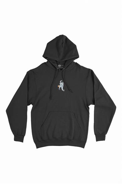 Oyuncu Astronot Basketbol  Minimal Kapşonlu Sweatshirt Hoodie