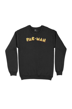 Pacman Siyah Sweatshirt