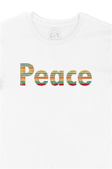 Peace Barış Beyaz Tişört