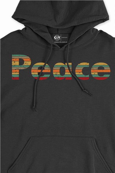 Peace Barış Kapşonlu Sweatshirt Hoodie