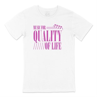 Pembe Music For Quality OF Life Tişört