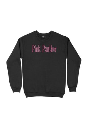Pembe Panter Siyah Sweatshirt