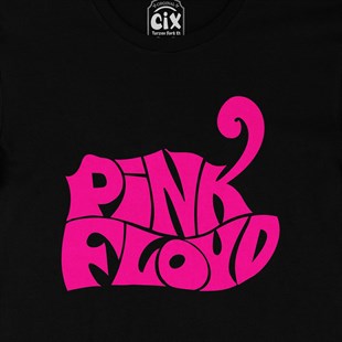 Pembe Pink Floyd Siyah Tişört