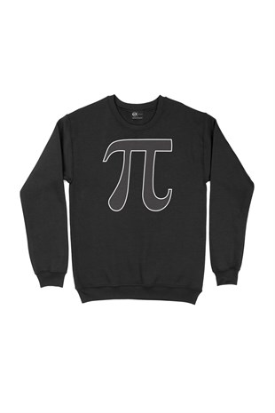 Pi Sayısı Siyah Sweatshirt