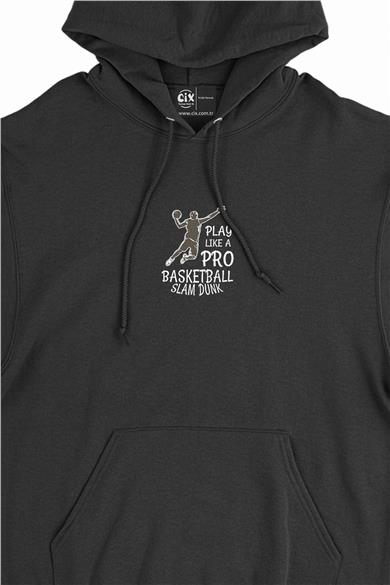 Pro Basketball Minimal Kapşonlu Sweatshirt Hoodie