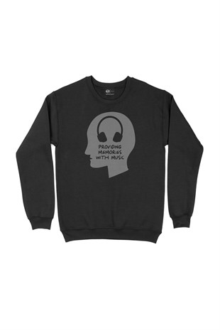 Providing Memories With Music Siyah Sweatshirt