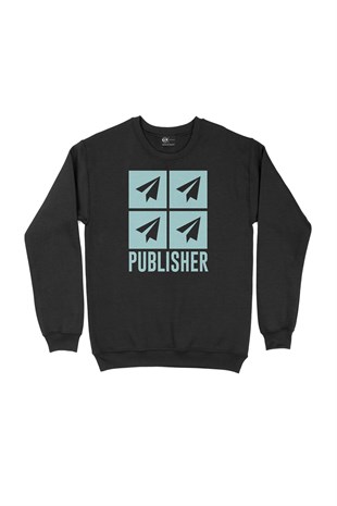 Publisher Siyah Sweatshirt