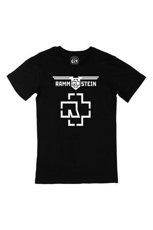 Rammstein Tasarımlı Siyah Tişört
