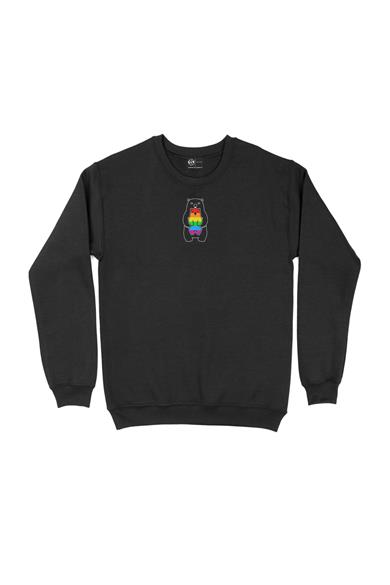 Renkli Gökkuşağı Ayıcık Sweatshirt