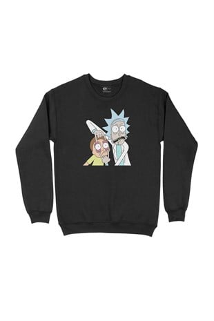 Rick And Morty Görselli Sweatshirt