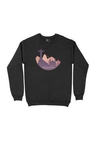 Rio de Janeiro Siyah Sweatshirt