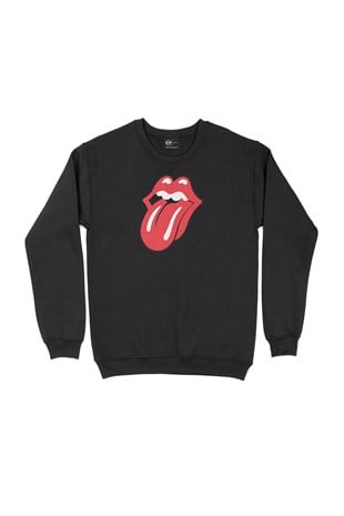 Rolling Stones Siyah Sweatshirt