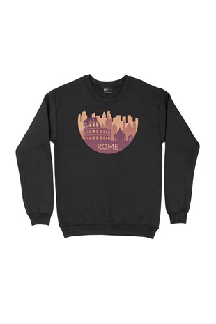 Roma Siyah Sweatshirt