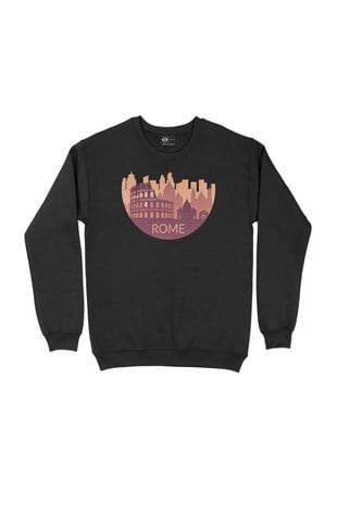 Roma Siyah Sweatshirt