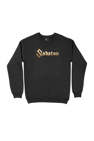 Sabaton Baskılı Siyah Sweatshirt
