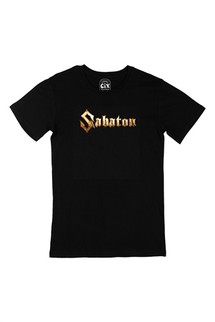 Sabaton Baskılı Siyah Tişört