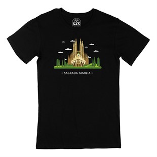 Sagrada Familia Siyah Tişört