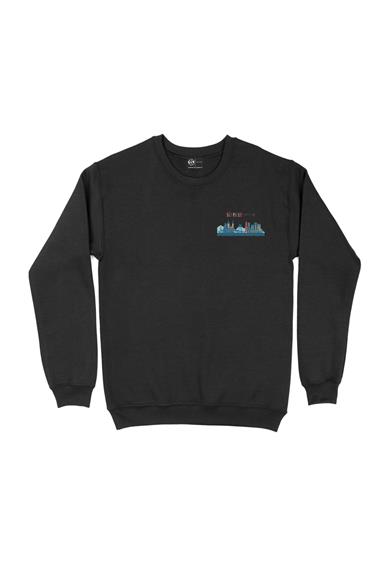 Sao Paulo Brasil Renkli Cep Tasarım Baskılı Sweatshirt