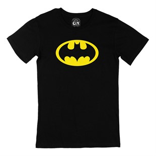 Sarı Batman Logolu Siyah Tişört