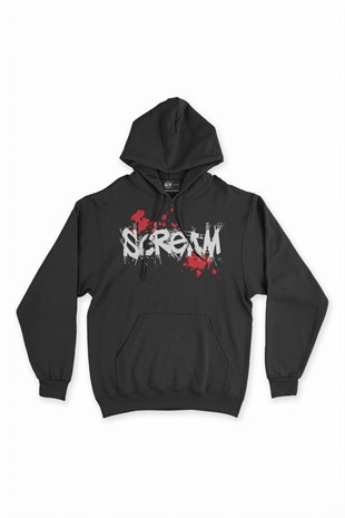 Scream Çığlık Kapşonlu Sweatshirt Hoodie