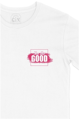 See The Good Cep Logo Tasarımlı Beyaz Tişört