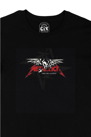 Seek And Destroy Metallica Siyah Tişört