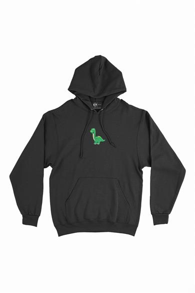 Sevimli Dinozor Minimal Kapşonlu Sweatshirt Hoodie