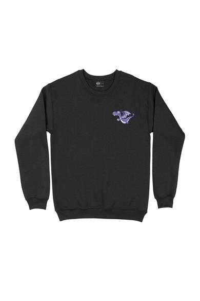 Sevimli Ejderha Cep Tasarım Baskılı Sweatshirt