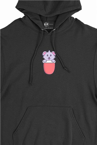 Sevimli Koala Minimal Kapşonlu Sweatshirt Hoodie